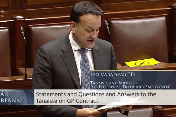 Varadkar apologises over leak of confidential GP contract to rival group