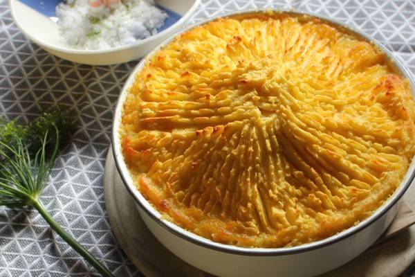 Ultimate fish pie, from when I had a crush on Gary Rhodes and his spikes