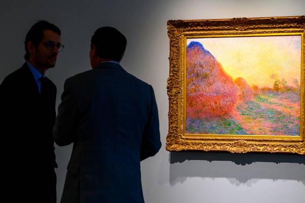 Monet painting sells for record $110.7m at New York auction