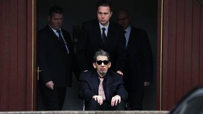 Shane MacGowan’s mother  passed musical talent to son, mourners told