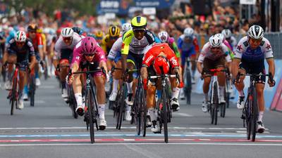 Demare edges out Ewan and Cavendish to take victory on stage six of Giro d’Italia