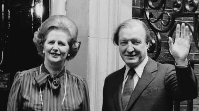 Tory party adviser ‘very struck’ by rapport between Margaret Thatcher and Charles Haughey