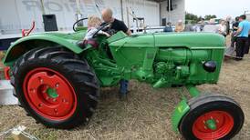 Tractor on which Charlie Keegan won  World Ploughing  Championships in 1964 restored
