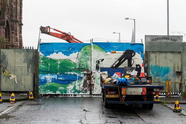 Peace wall gate change to reduce barrier between Belfast’s two communities