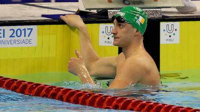 Shane Ryan wins 50m backstroke gold in Taipei