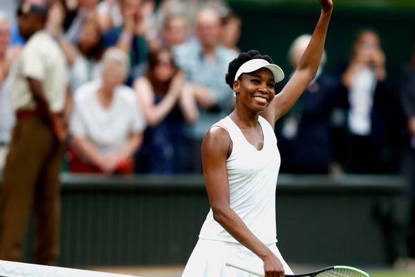 Venus Williams in the space and she is not for moving