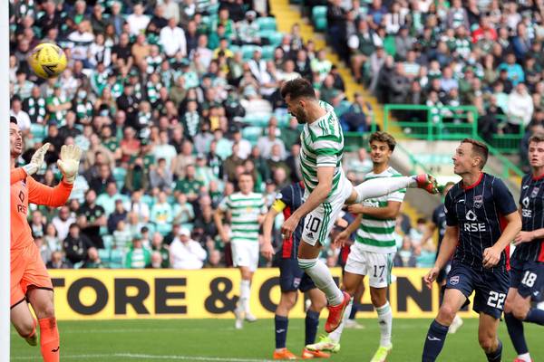 Albian Ajeti on the double as Celtic beat Ross County