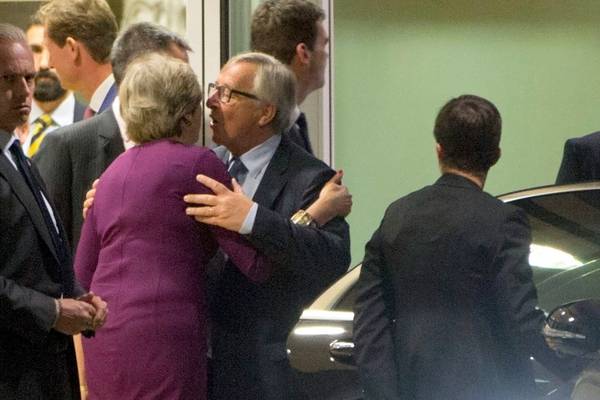 May and Juncker dig in after Brexit talks fail to make progress