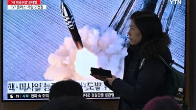 North Korea fires ballistic missile towards sea, South Korea says