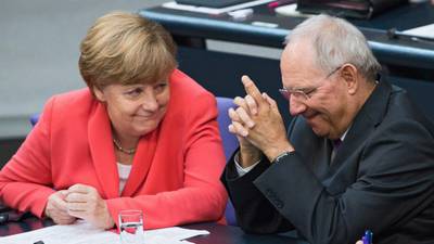Angela Merkel gets the message: she needs Wolfgang Schäuble