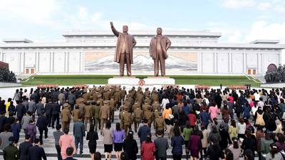 North Korea stages  live-fire artillery drill for army anniversary
