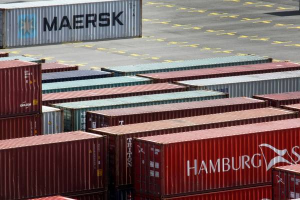 Value of Irish exports falls by 4% to €9bn in August