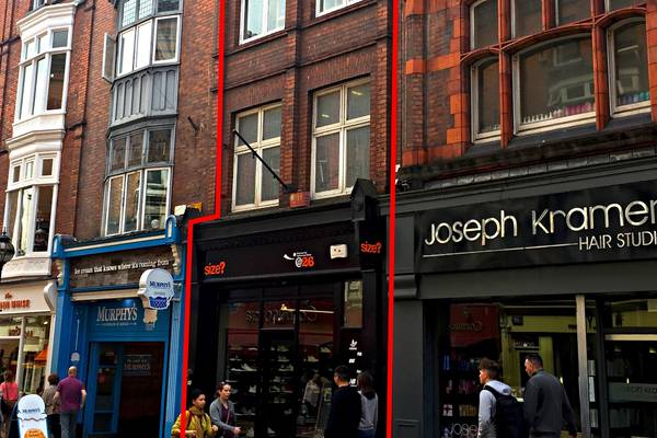 Prime retail location on Wicklow Street for €1.75m