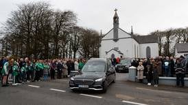 ‘Ireland is crying’: Saoírse Ruane’s funeral takes place in Co Galway