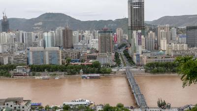 Mountains flattened as Lanzhou builds on the New Silk Road