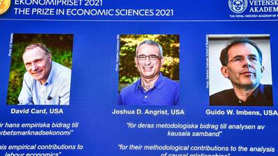 US-based trio claim Nobel economics prize for ‘natural experiments’