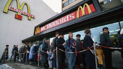 Arrival of McDonald’s in Moscow marked a new era in 1990, just as its exit does now