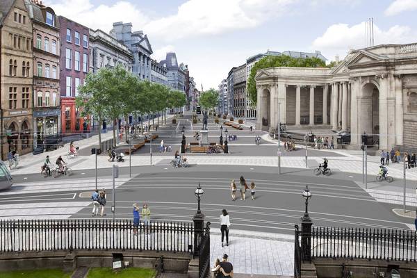 Long delayed plaza plan leaves College Green a construction site