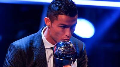 Cristiano Ronaldo named Fifa men’s player of the year