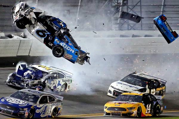 Newman expected to survive fiery crash at finish of Daytona 500