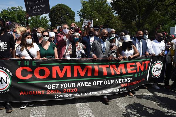 Thousands gather on anniversary of Martin Luther King’s speech