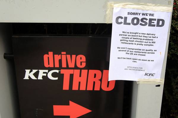 KFC closes 600 outlets after not being able to count on its chickens