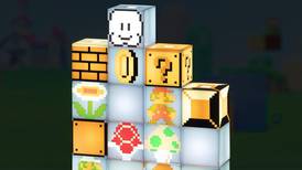 Mario-themed stackable light blocks