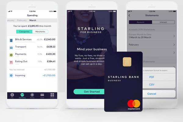 Challenger bank Starling set to open in Ireland this year