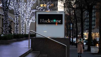 Blackstone misses forecast for running $1 trillion by end of 2022