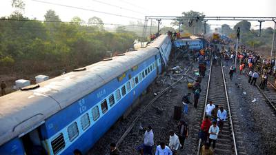 At least 39 people killed as Indian train derails