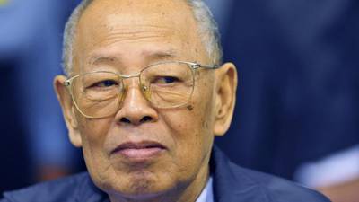 Khmer Rouge leader who was on trial for crimes against humanity