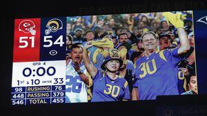 LA Rams outslug Kansas City Chiefs in third-highest scoring NFL game ever, NFL