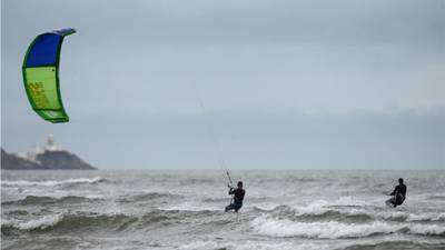 Kitesurfer caught by tide rescued at Sandymount
