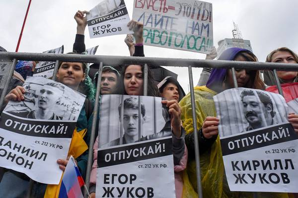 Student among protesters facing up to eight years in Russian jail