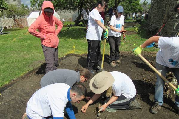 Burials uncovered at Swords Castle dig