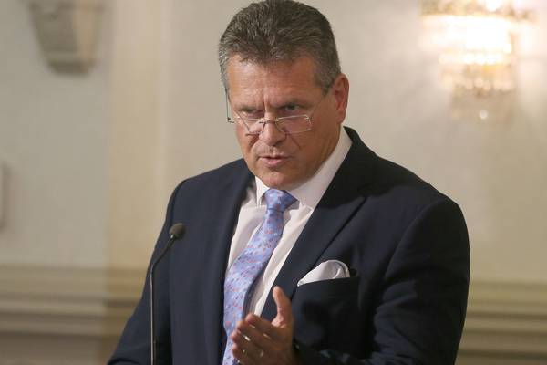 EU’s Sefcovic seeks ‘win-win’ solution to end disquiet over NI protocol