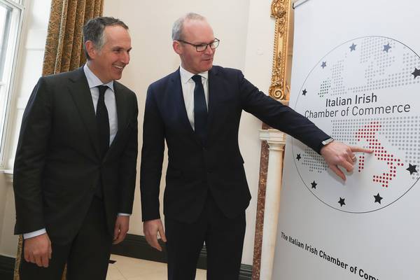 Coveney launches inaugural Italian Irish Chamber of Commerce