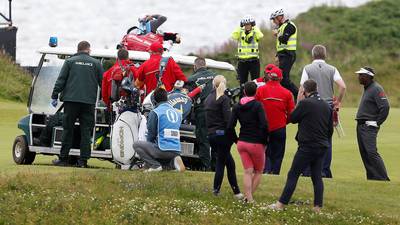 Caddie in hospital after being struck by stray  shot from Vijay Singh