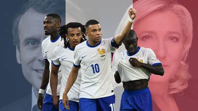 French football team front and centre amid divisive election