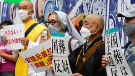 Tokyo Letter: Opposition grows to state funeral for Shinzo Abe 