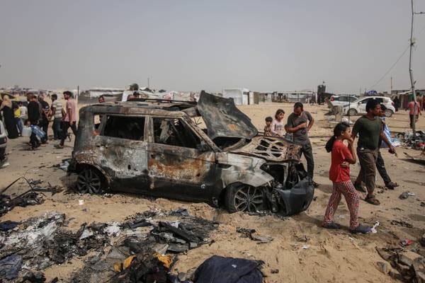 Israeli airstrike kills eight at Gaza aid centre, witnesses say