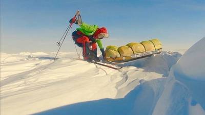 Man completes historic solo trek across Antarctica