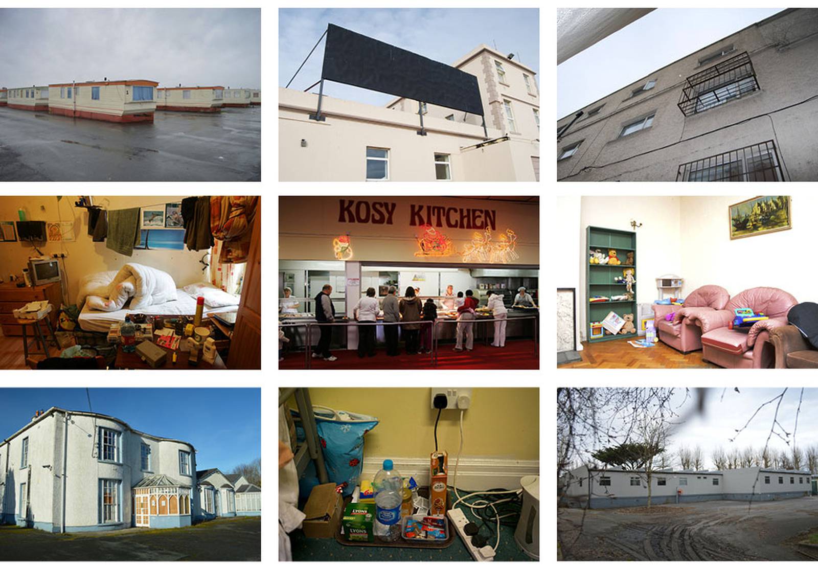 Images taken by asylum seekers of their living conditions in the direct provision system.