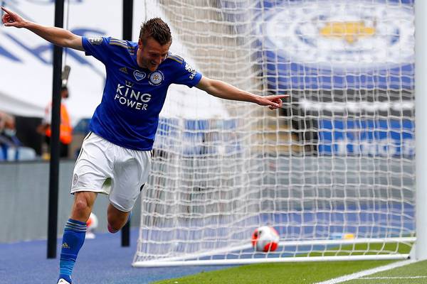 Jamie Vardy reaches his century to get Leicester back on track