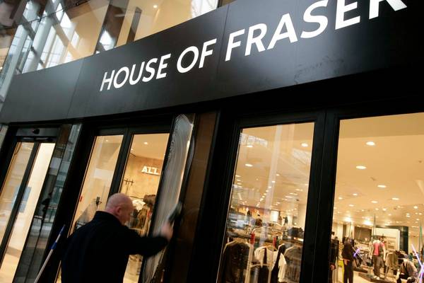 Irish shoppers stayed loyal to House of Fraser during administration