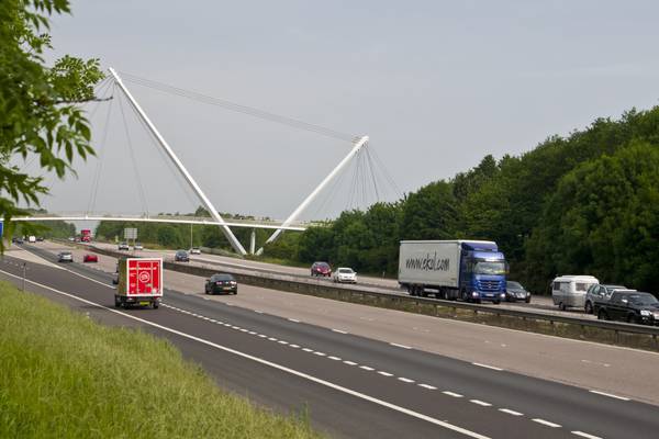 Nine people found in back of lorry travelling on motorway in England