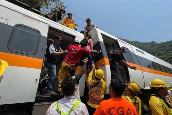 Train derails in Taiwan killing at least 50 and injuring 146