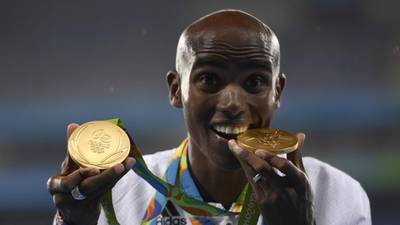 Golden Mo Farah does his talking on  track but suspicion will not go away
