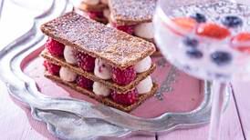 Raspberry ripple mille-feuille