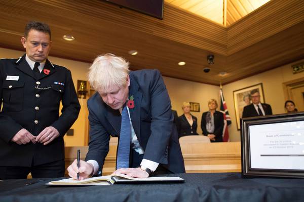Essex lorry deaths: Johnson signs book of condolence